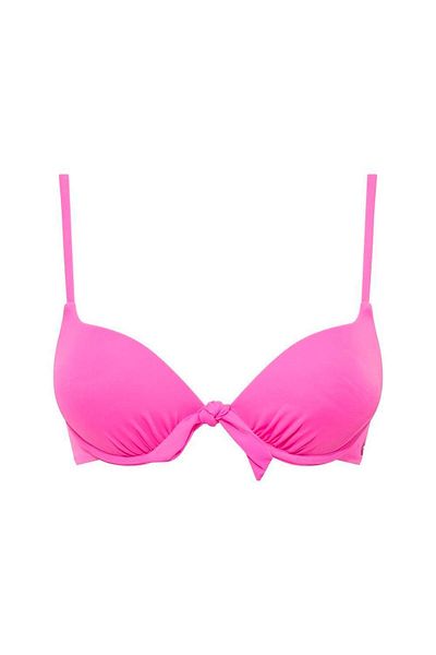 U.S. Polo Assn. Top de bikini roz căptușit complet pentru femei