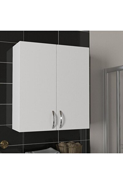 KOBİÇ 2 Kapaklı Çok Amaçlı Banyo Ve Mutfak Dolabı 50x25x70 Cm