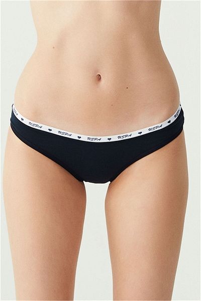 U.S. Polo Assn. Women's Gray 3-Piece Slip Panties 66209