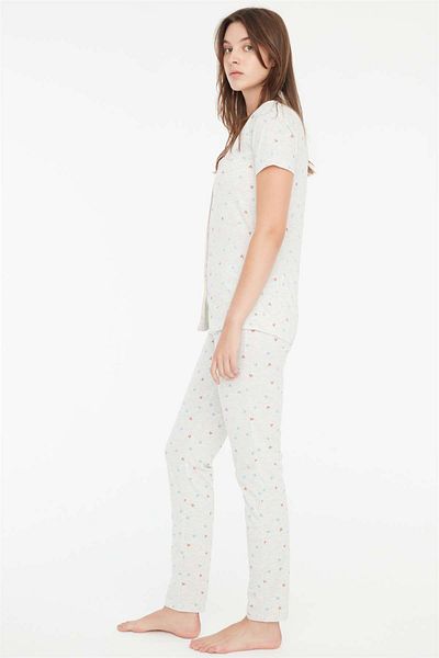 Mod Collection - Set de pijamale de damă Snow Melange