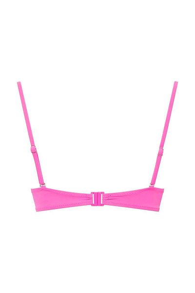 U.S. Polo Assn. Top de bikini roz căptușit complet pentru femei