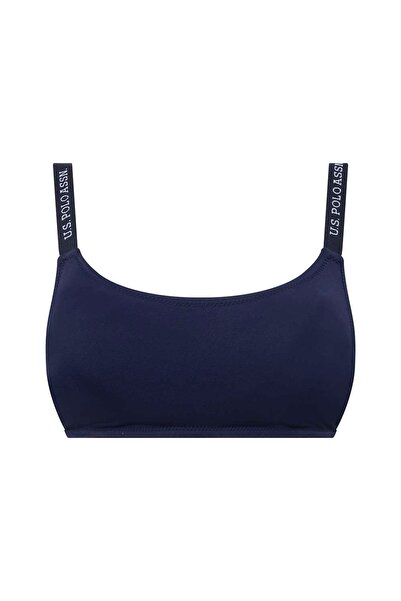 U.S. Polo Assn. Women's Navy Blue Thin Strap Bikini Top