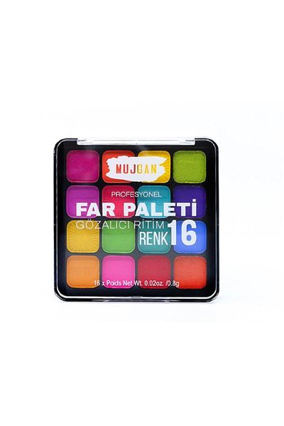 MUJGAN 16 Color Eyeshadow Palette - Eye-Looking Rhythm