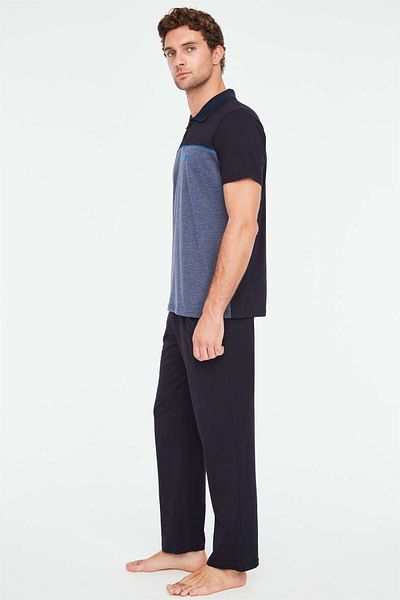 Mod Collection - Σετ ανδρικών πιτζάμες Navy Blue