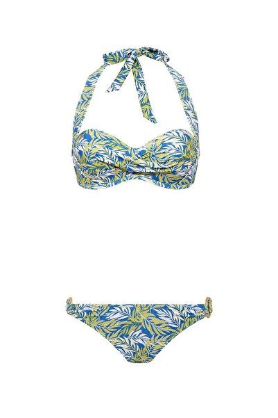 U.S. Polo Assn. Kadın Mavi Bikini Takım