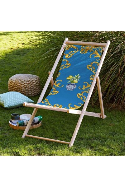 Adawall Blue Lemon Katlanabilir Şezlong