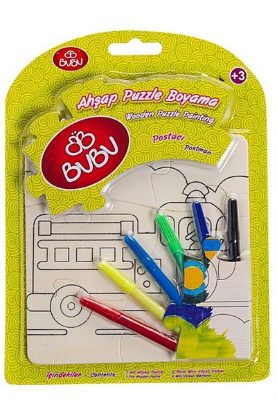 Bubu Wooden Puzzle Painting - Bu-bu Postman
