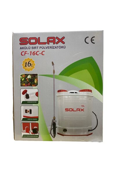 Solax Cf-16c 16 Litre Şarjlı Ilaçlama Pompası - Akülü Sırt Pompası