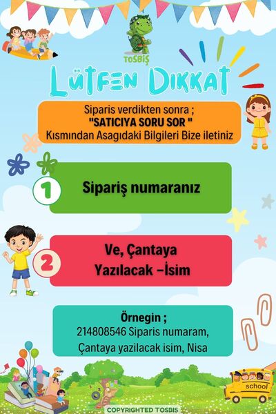 Tosbiş [İSTEDİĞİNİZ İSMİ NAKIŞLA YAZIYORUZ ] Teddy Lila 0-8 Yaş Çocuk Sırt Çantası, Anaokulu-kreş