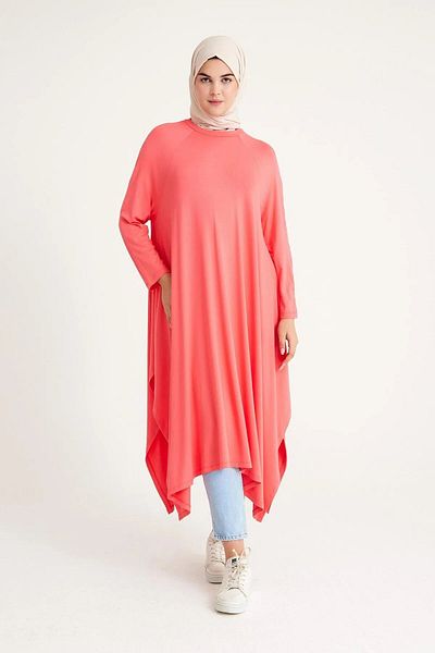 medipek Asymmetrisch geschnittene Hijab-Tunika