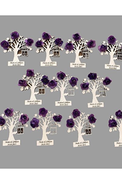 Evsay Nikah Hatırası Nişan Hatırası Magneti 30 Adet