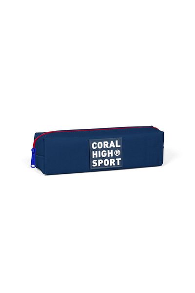 Coral High Sport Navy Blue Red τσάντα στυλό μονής θήκης 22347