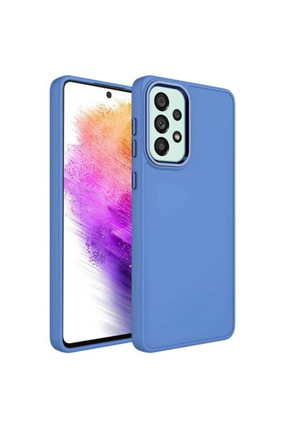 SBY TEKNOLOJİ حافظة متوافقة مع هاتف سامسونج A73، غطاء لونا من السيليكون مع إط...