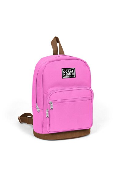 Coral High حقيبة ظهر صغيرة 30 سم جلد صناعي وردي فاتح 24211
