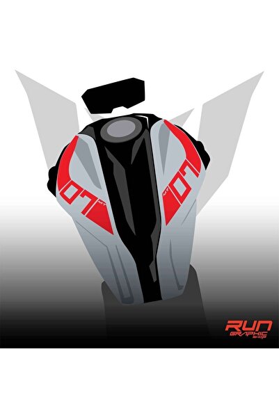 Durmaz Konsept YAMAHA MT 07 2018-2019 KIRMIZI DEPO STİCKER