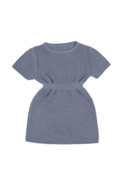 Baboo Blue Organic Cotton Baby and Children's Knitted Dress