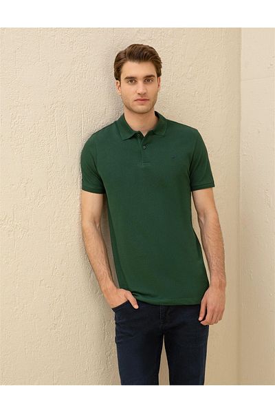 Pierre Cardin G021GL011.000. 1954212   - Σκούρο πράσινο Slim Fit T-Shirt