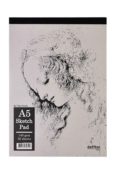 DEFFTER Sketchbook Hardcover White A5 64619-7