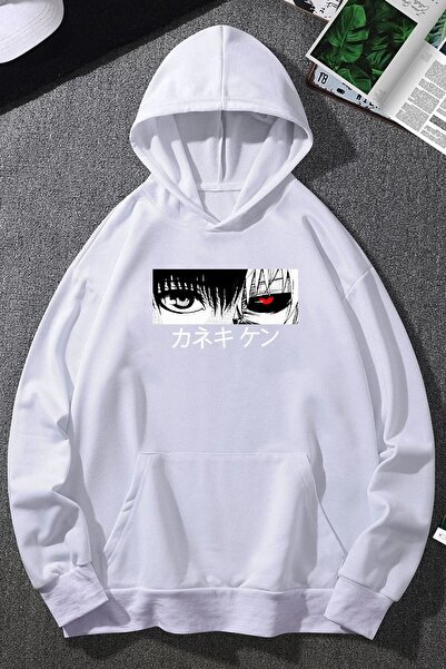 trendypassion Hanorac cu glugă cu imprimeu Ken Kaneki unisex