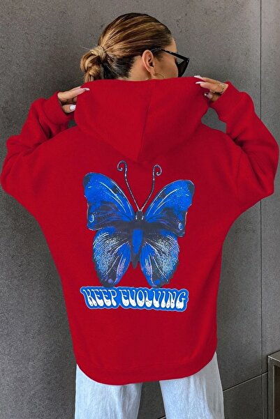 trendypassion Hanorac unisex cu imprimeu fluture