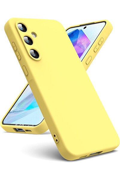 m.tk moveteck Samsung Galaxy A15 Kılıf Lansman Kamera Korumalı içi Kadife Yumuşak Renkli Silikon Mat Hisli Süet