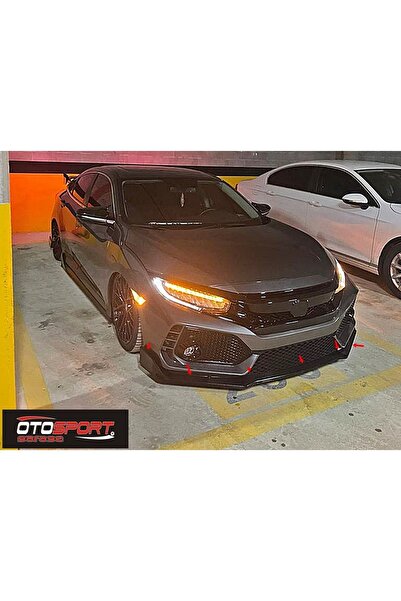 Genel Markalar Honda Civic Fc5 Typer Ön Tampon Alt Parça Fiberglass Boyasız