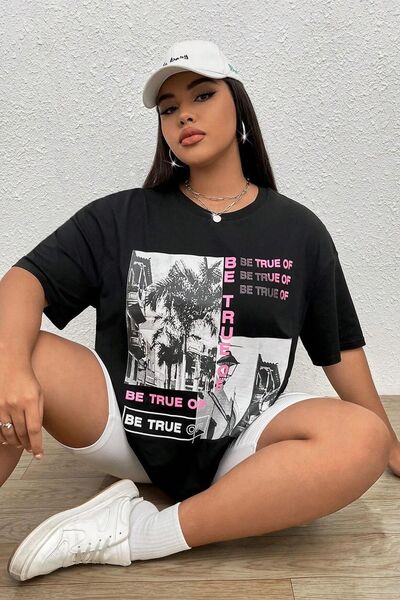 trendypassion Tricou unisex Be True Of Printed Design