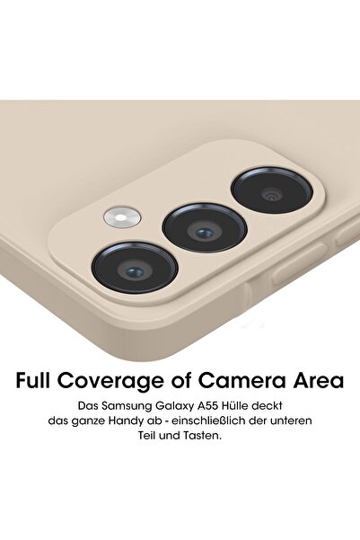 m.tk moveteck Samsung Galaxy A15 Kılıf Lansman Kamera Korumalı içi Kadife Yumuşak Renkli Silikon Mat Hisli Süet