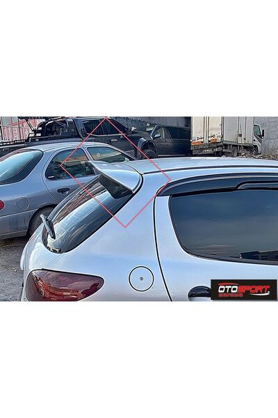 OTOSPORT Peugeot 206 Spoyler Fiberglass Boyasız