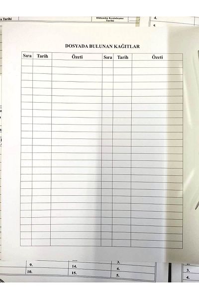 İKRACENTER White Lawyer Baro File - 100 Pieces
