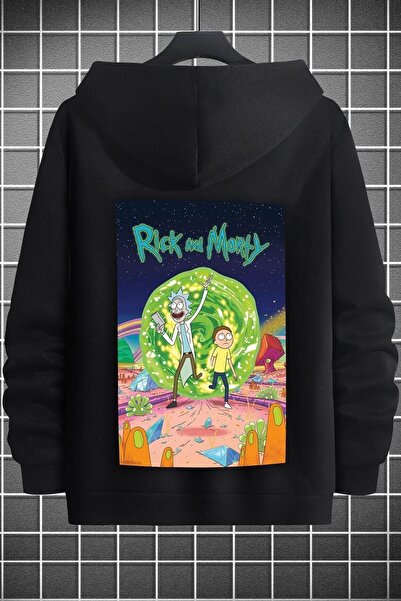 trendypassion Unisex Rick And Morty Baskılı Sweatshirt