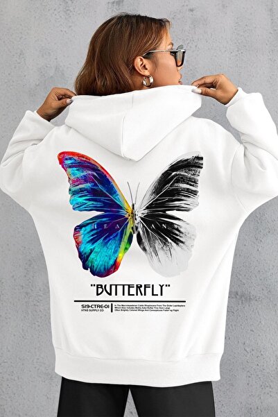 trendypassion Φούτερ με στάμπα Unisex Butterfly Back