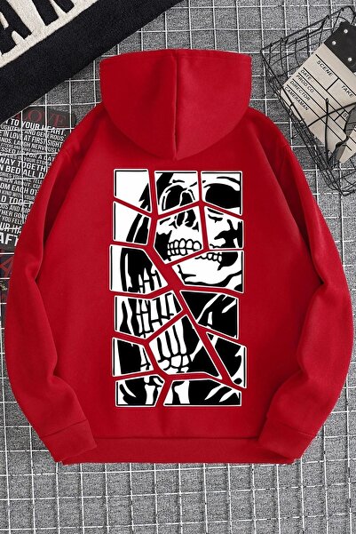 trendypassion Hanorac unisex cu imprimeu craniu