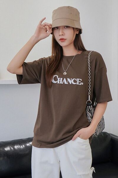 trendypassion Tricou unisex Chance cu design imprimat