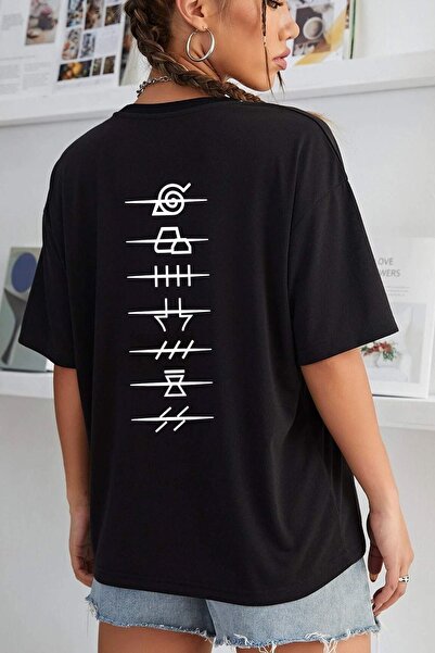 trendypassion Tricou unisex cu imprimeu Ninja Akatsuki