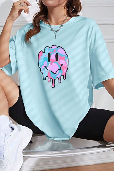 trendypassion Tricou unisex cu design imprimat Smile