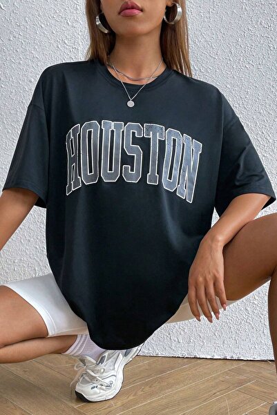 trendypassion تيشيرت هيوستن بتصميم مطبوع للجنسين