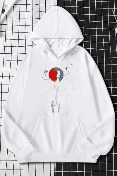 trendypassion Φούτερ με στάμπα Unisex με θέμα το Universe