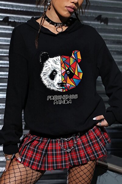 trendypassion Унисекс суичър с щампа Panda