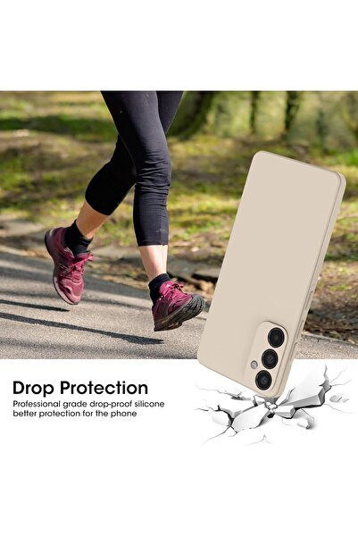 m.tk moveteck Samsung Galaxy A15 Kılıf Lansman Kamera Korumalı içi Kadife Yumuşak Renkli Silikon Mat Hisli Süet