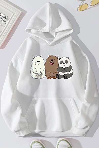 trendypassion سويت شيرت مطبوع عليه دببة كفادار للجنسين