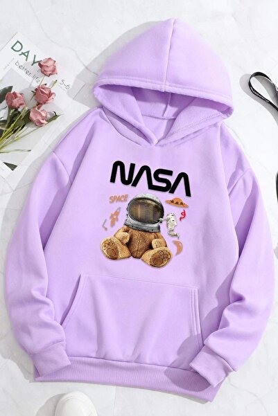 trendypassion Hanorac unisex cu imprimeu NASA Bear