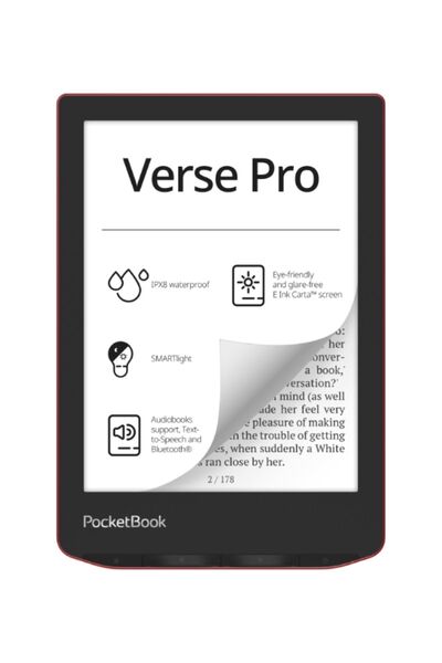 pocketbook Verse Pro 6" Suya Dayanıklı E-kitap Okuyucu Ruby