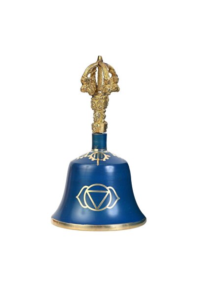 ehobim Tibet Çakra Sembollü Masa Çanı Zili Buddha Detay 16cm