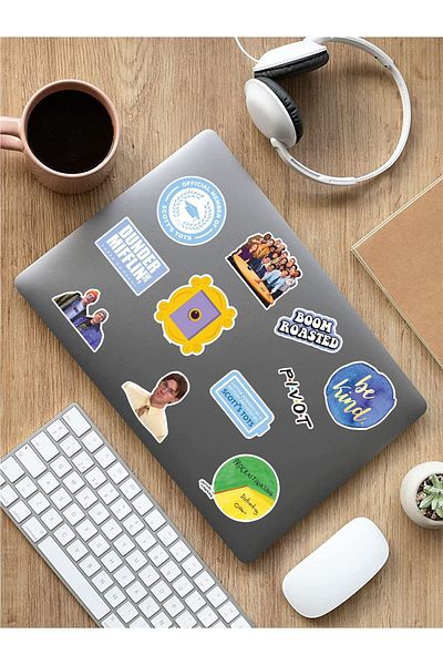 AR Sticker Σετ αυτοκόλλητων tablet για φορητό υπολογιστή με θέμα το γραφείο 4 Συμβατό