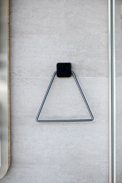 Hagen Ömür Boyu Paslanmaz Yapışkanlı Üçgen Havluluk Gri