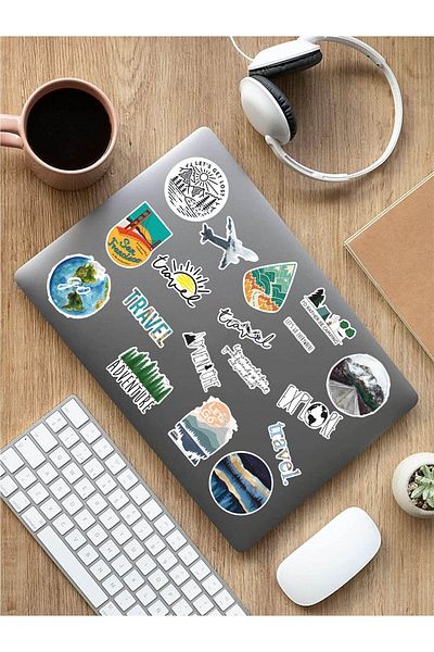 AR Sticker مجموعة ملصقات الكمبيوتر المحمول للكمبيوتر المحمول للسفر 3