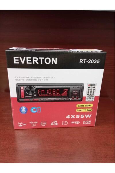 BLOMSTER Everton Rt-2035 Çift Usb'li Usb-sd-fm-aux- Bluetooth Oto Teyp 4x55 W...