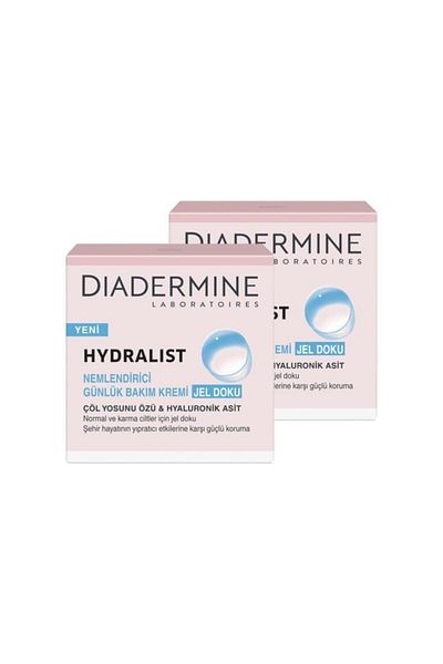 Diadermine Hydralist Moisturizing Care Cream - Silky Texture, 50 ml X 2 Pack