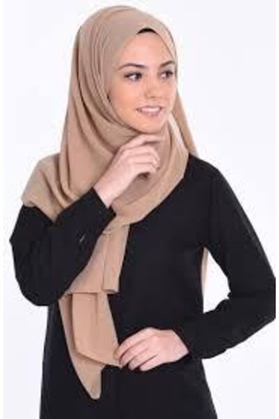 Sedef شال شيفون مينك مقاس 70x200 - تصميم مفتوح